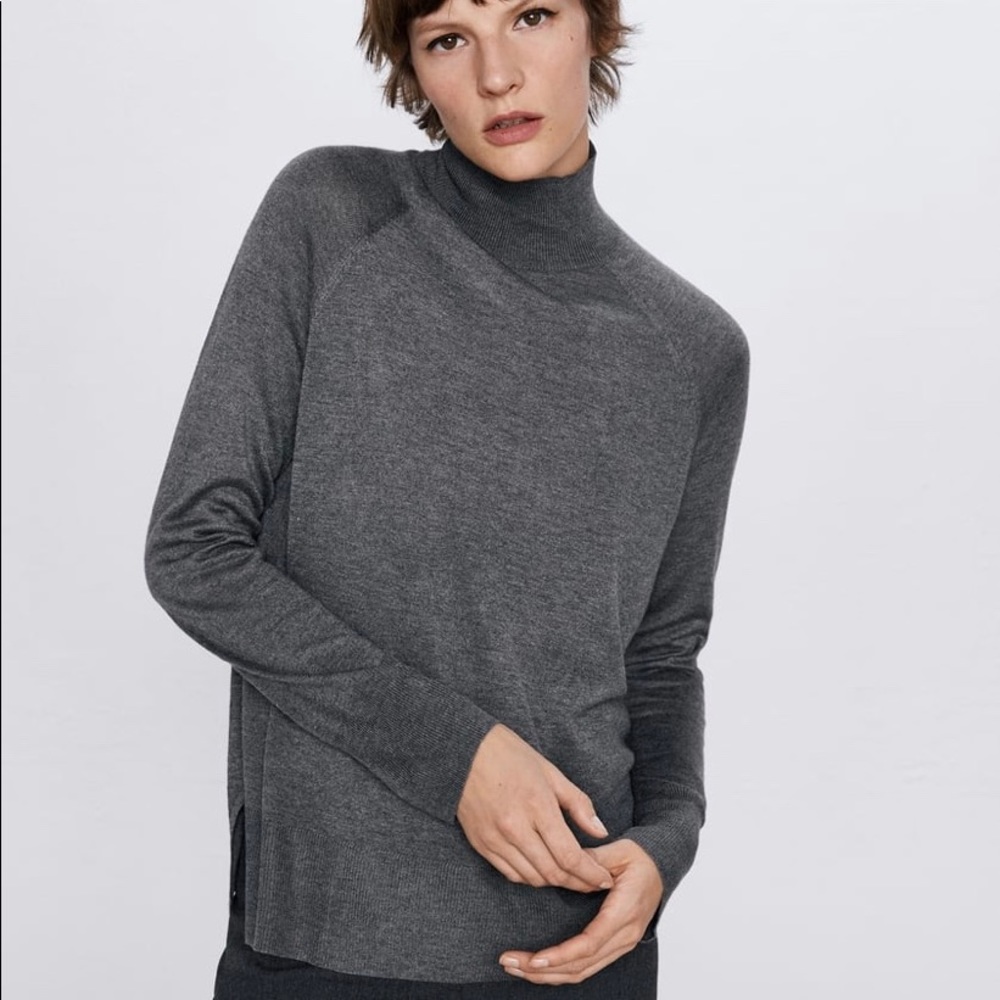 Zara Mock Neck Sweater